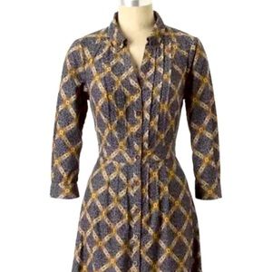 Anthropologie Maeve Whitwick Manor corduroy dress, size 12 VGUC